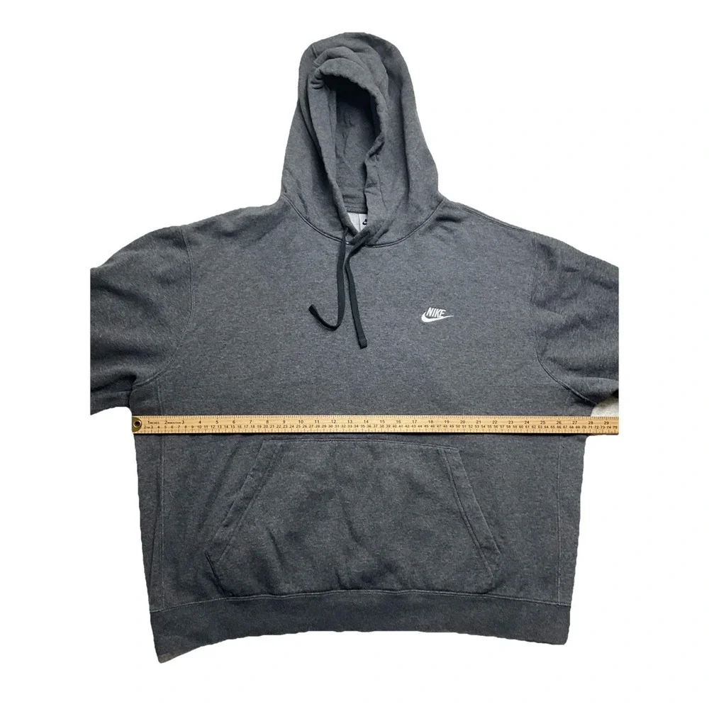 Nike Mens Gray Long Sleeve Pullover Hoodie Size 2XL